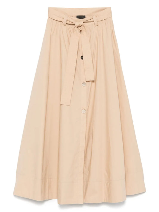 Belted Midi Skirt
