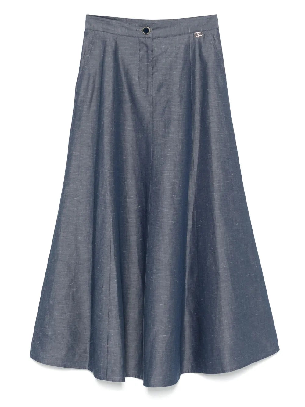 Chambray Midi Skirt