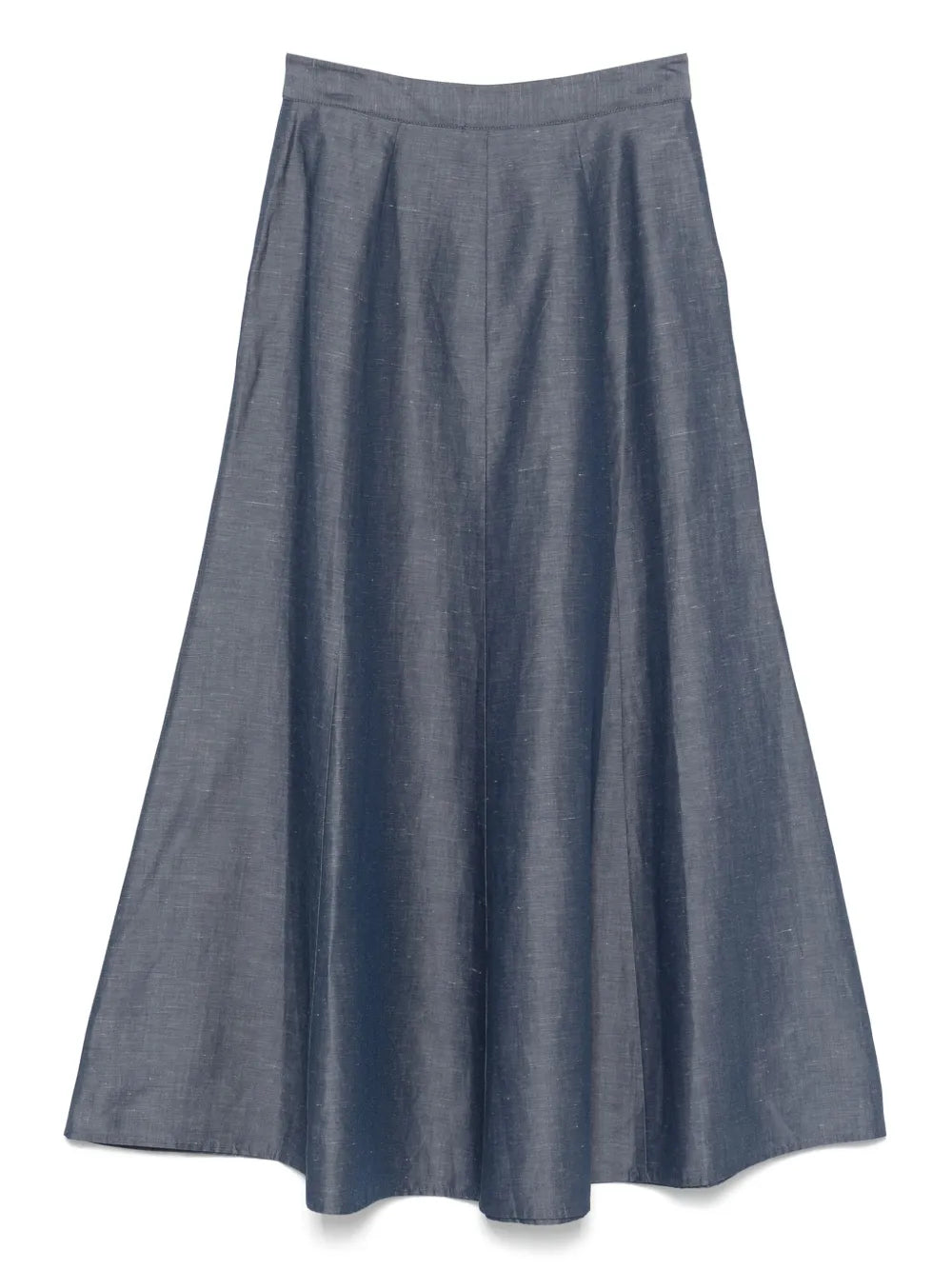 Chambray Midi Skirt