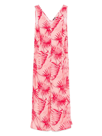 Palm-Print Jumpsuit