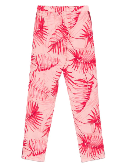 Leaf-Print Trousers