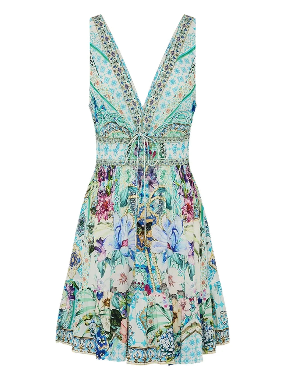 Floral-Print Mini Dress