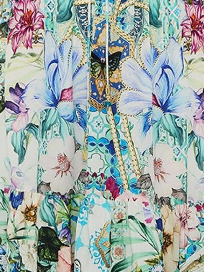 Floral-Print Mini Dress