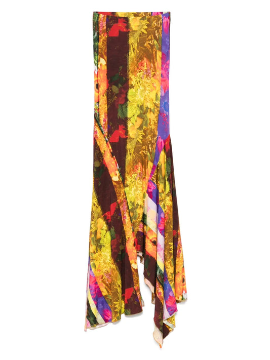 Printed Maxi Skirt
