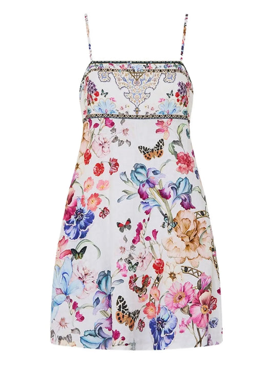 Floral-Print Mini Dress