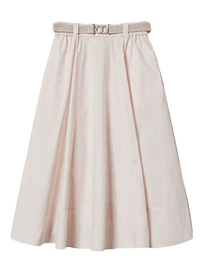 Belted Midi Skirt