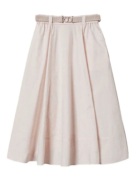 Belted Midi Skirt
