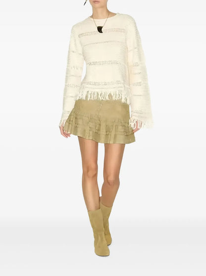 Fringe-Detailing Jumper