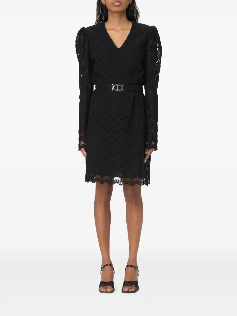 Embroidered Mini Dress