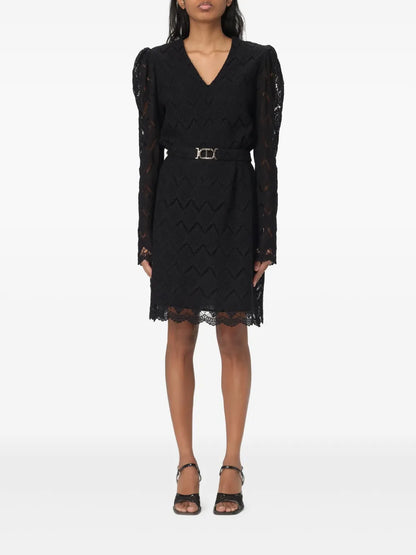 Embroidered Mini Dress