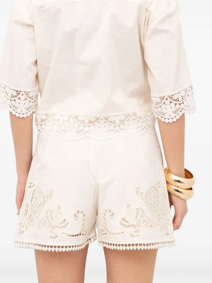 Embroidered Shorts