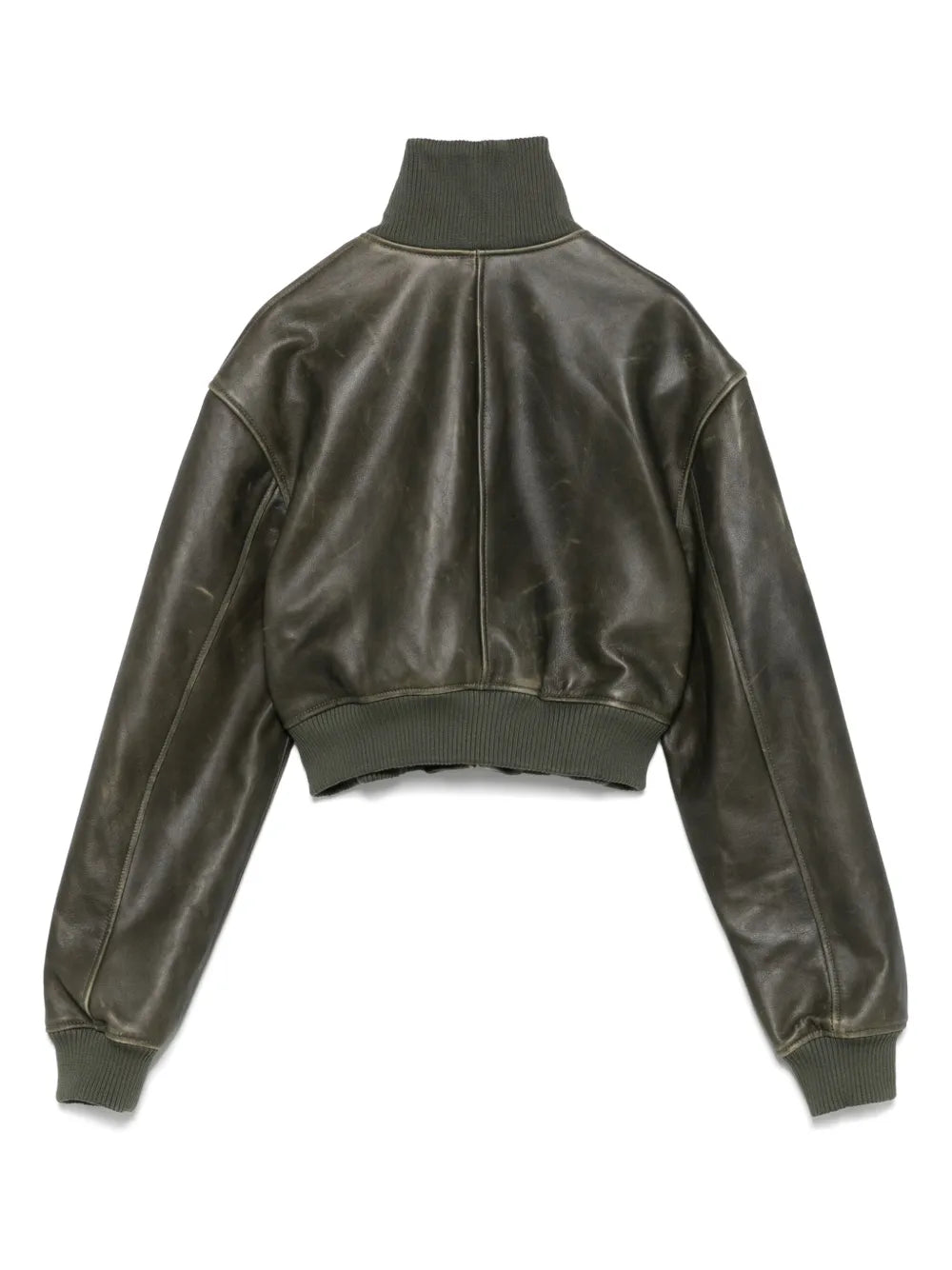 Leather Cropped Jacket