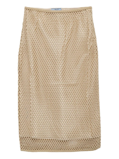 Mesh Pencil Skirt
