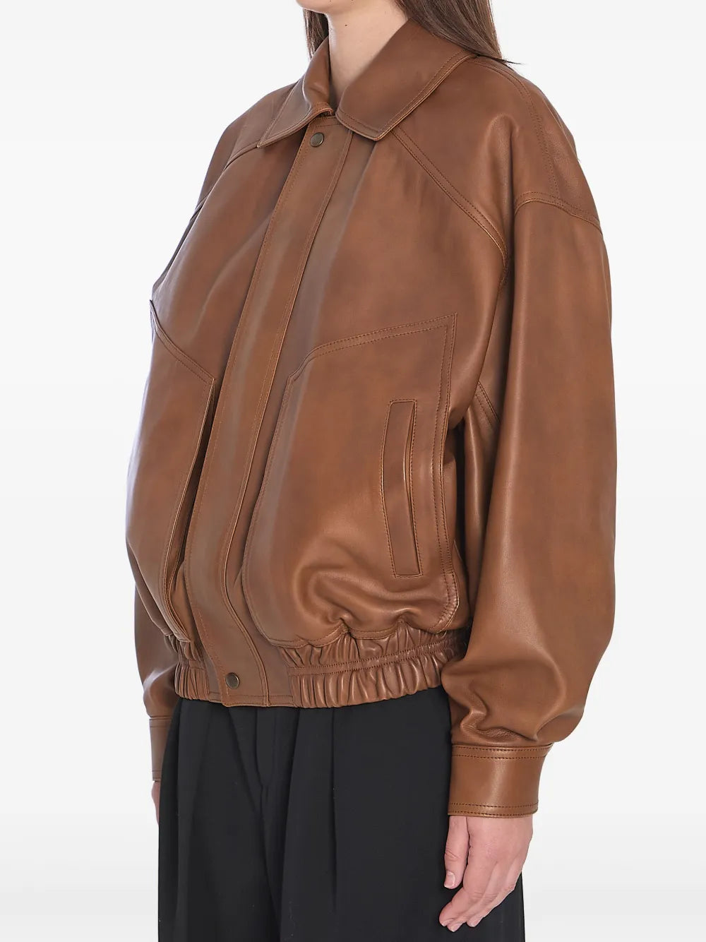 Leather Bomber Jacket