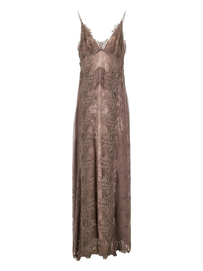 Lace-Embroidered Dress