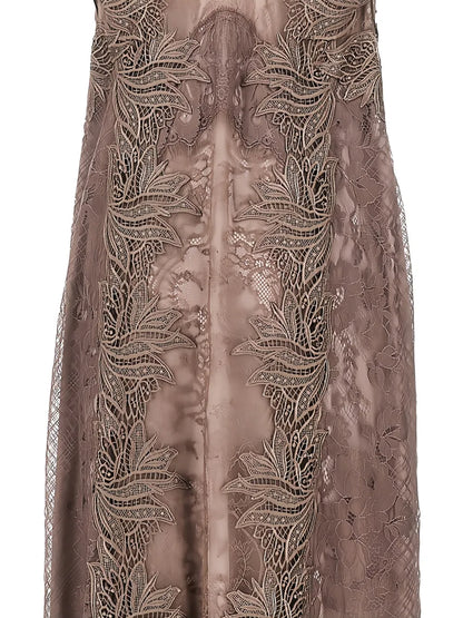 Lace-Embroidered Dress