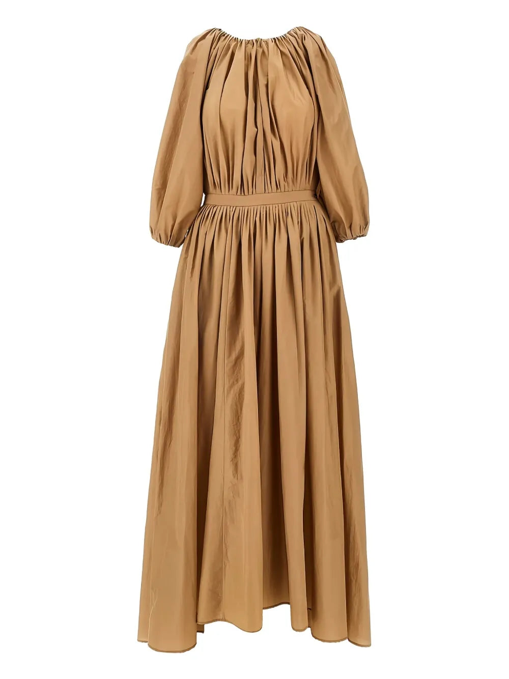 Puff-Sleeve Maxi Dress