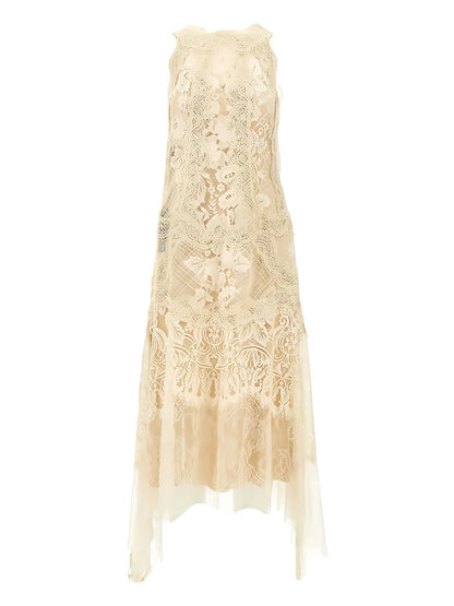 Lace-Embroidered Dress