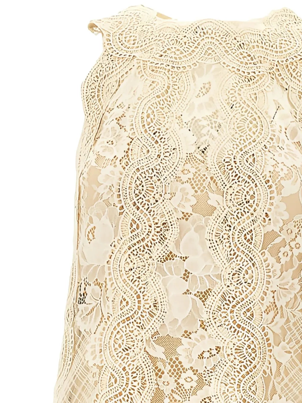 Lace-Embroidered Dress