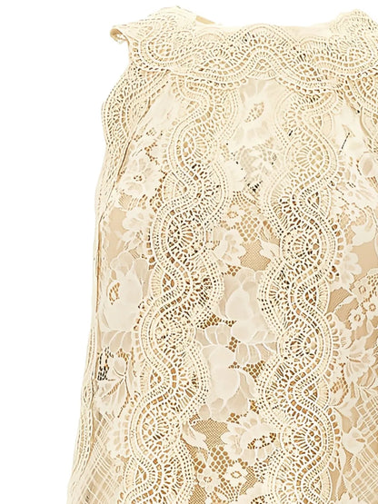 Lace-Embroidered Dress