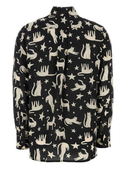 Tabella Cat-Print Shirt