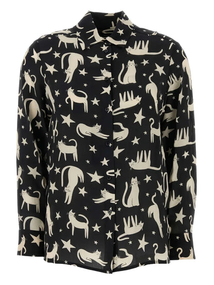 Tabella Cat-Print Shirt