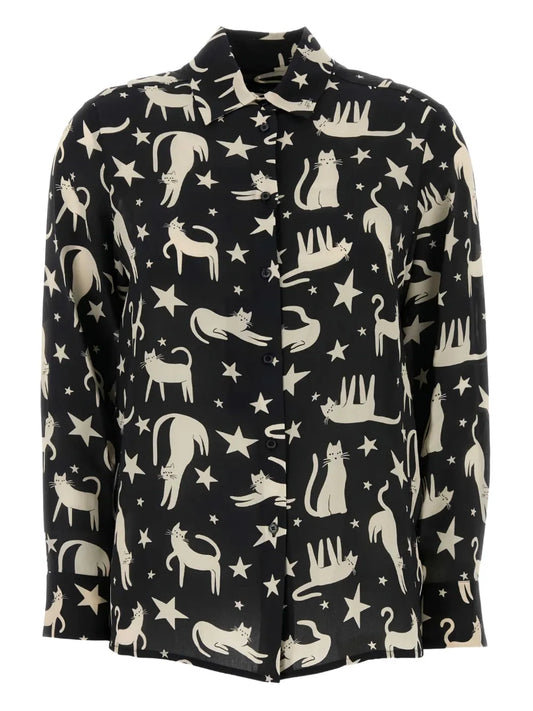 Tabella Cat-Print Shirt