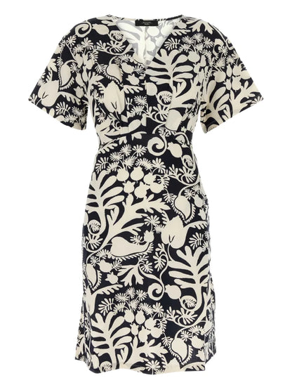 Lucas Leaf-Print Dress