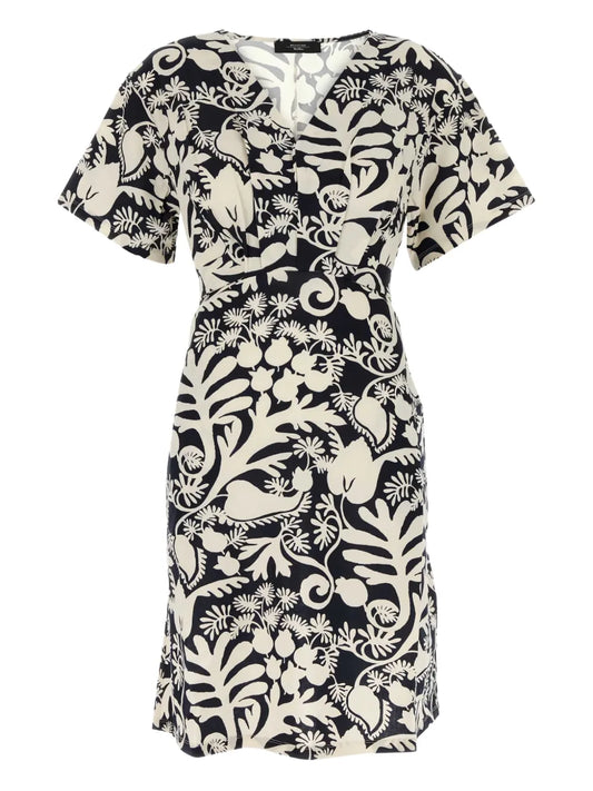 Lucas Leaf-Print Dress