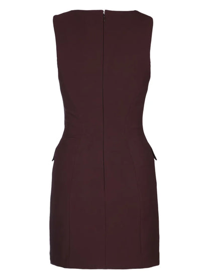 Flower-Detailing Mini Dress