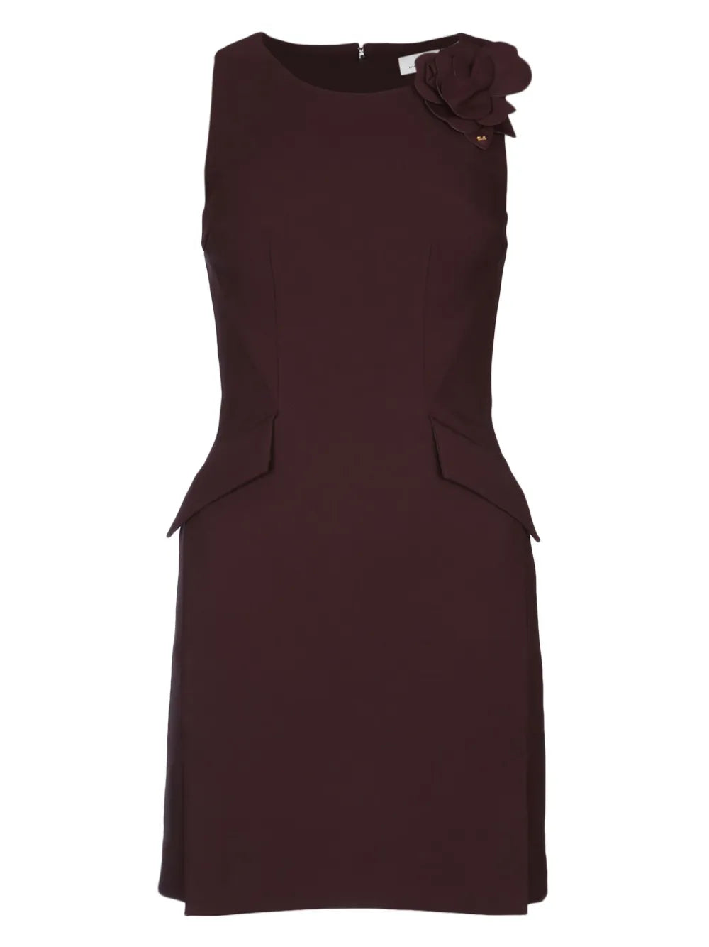 Flower-Detailing Mini Dress