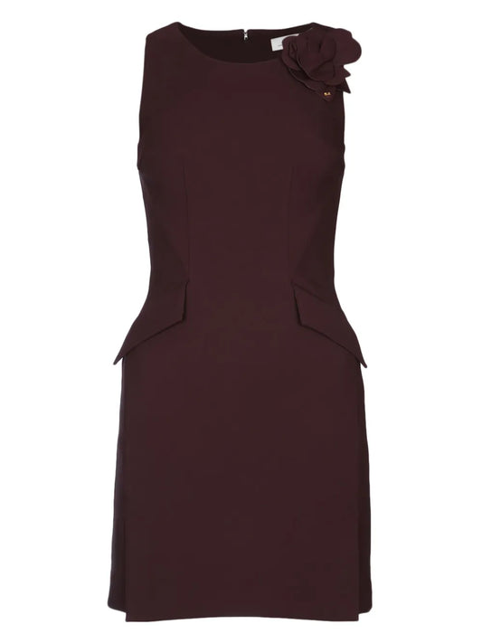 Flower-Detailing Mini Dress