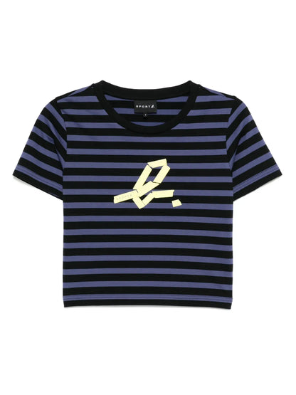 Crop Stripe T-Shirt