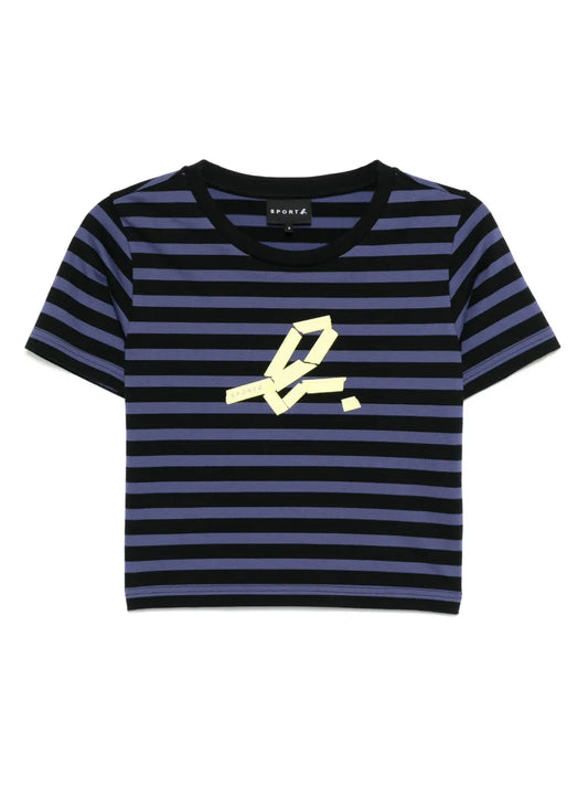 Crop Stripe T-Shirt