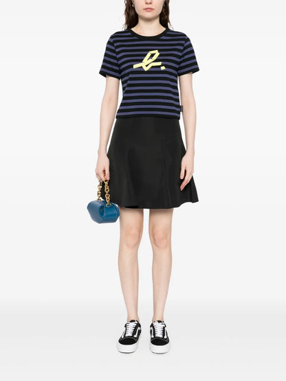 Crop Stripe T-Shirt