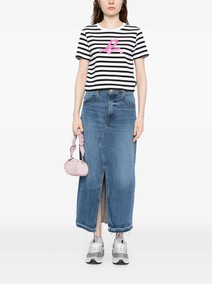Crop Stripe T-Shirt