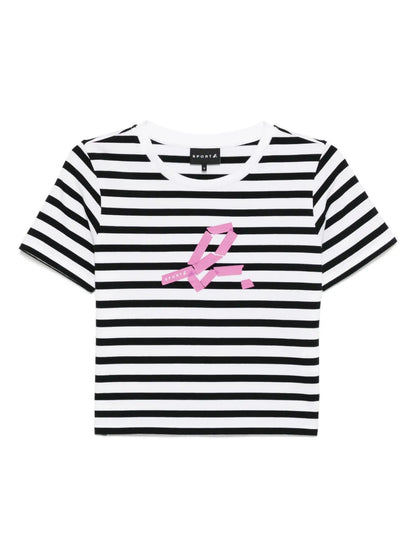 Crop Stripe T-Shirt