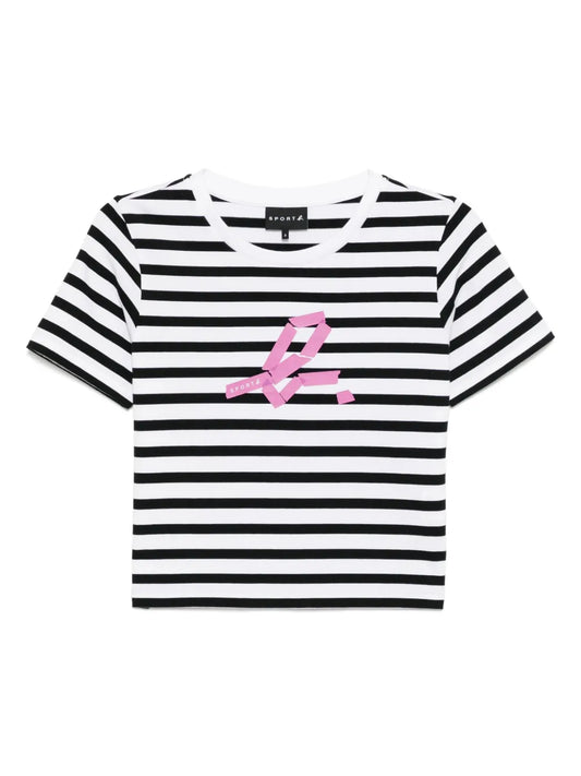 Crop Stripe T-Shirt