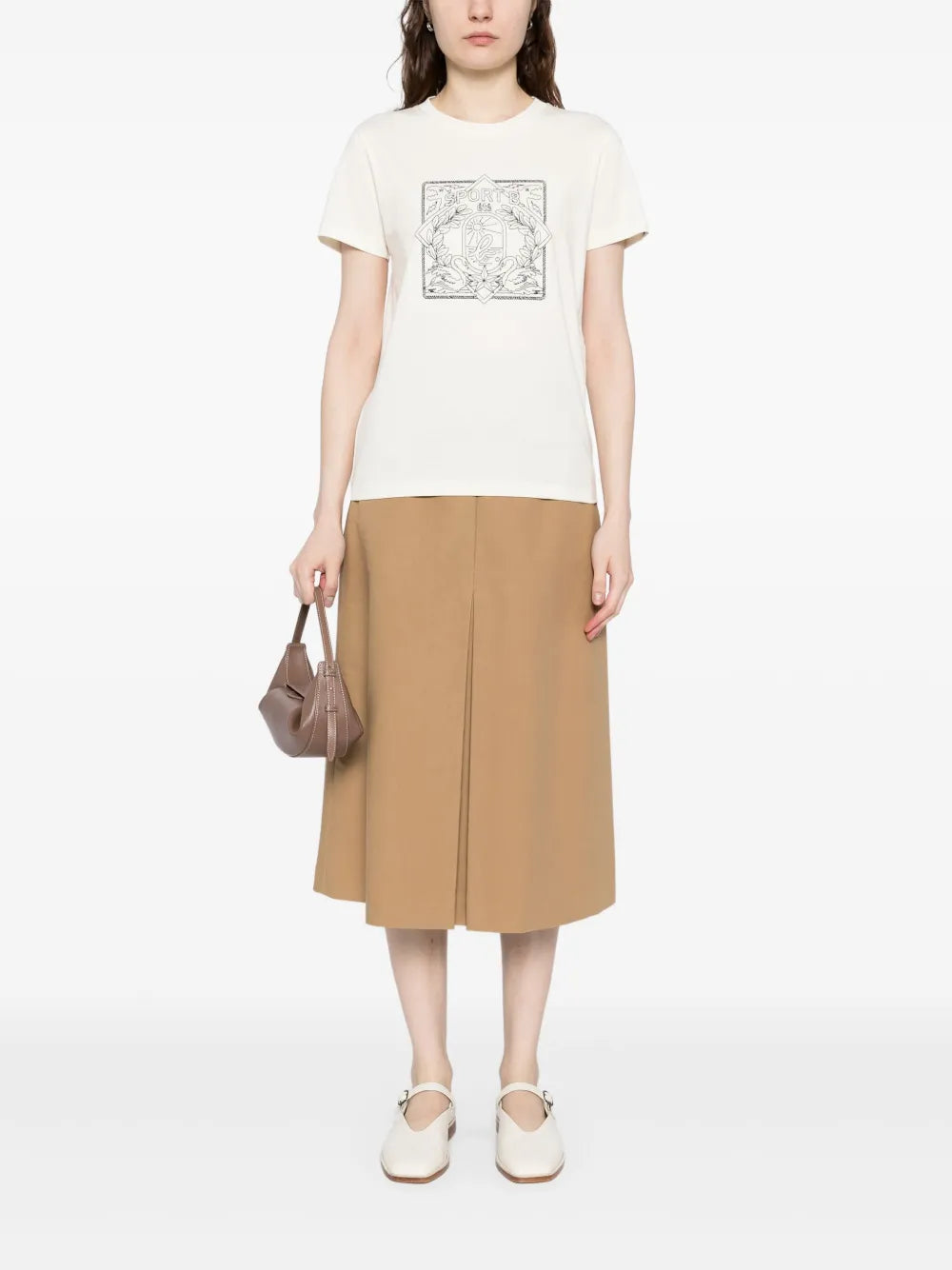 Swan Embroidery T-Shirt