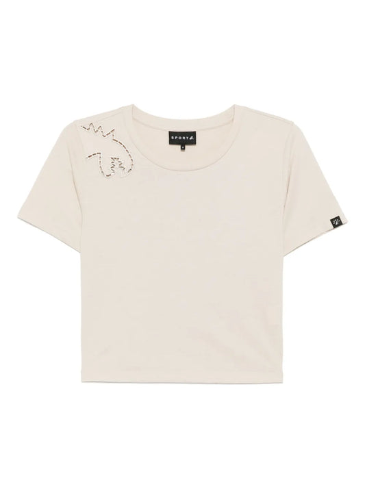 Open Embroidery Dino T-Shirt