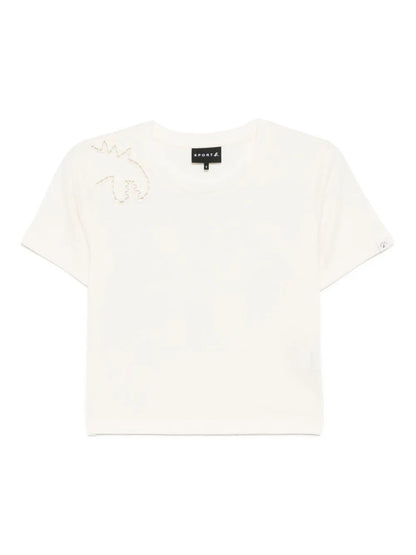 Open Embroidery Dino T-Shirt
