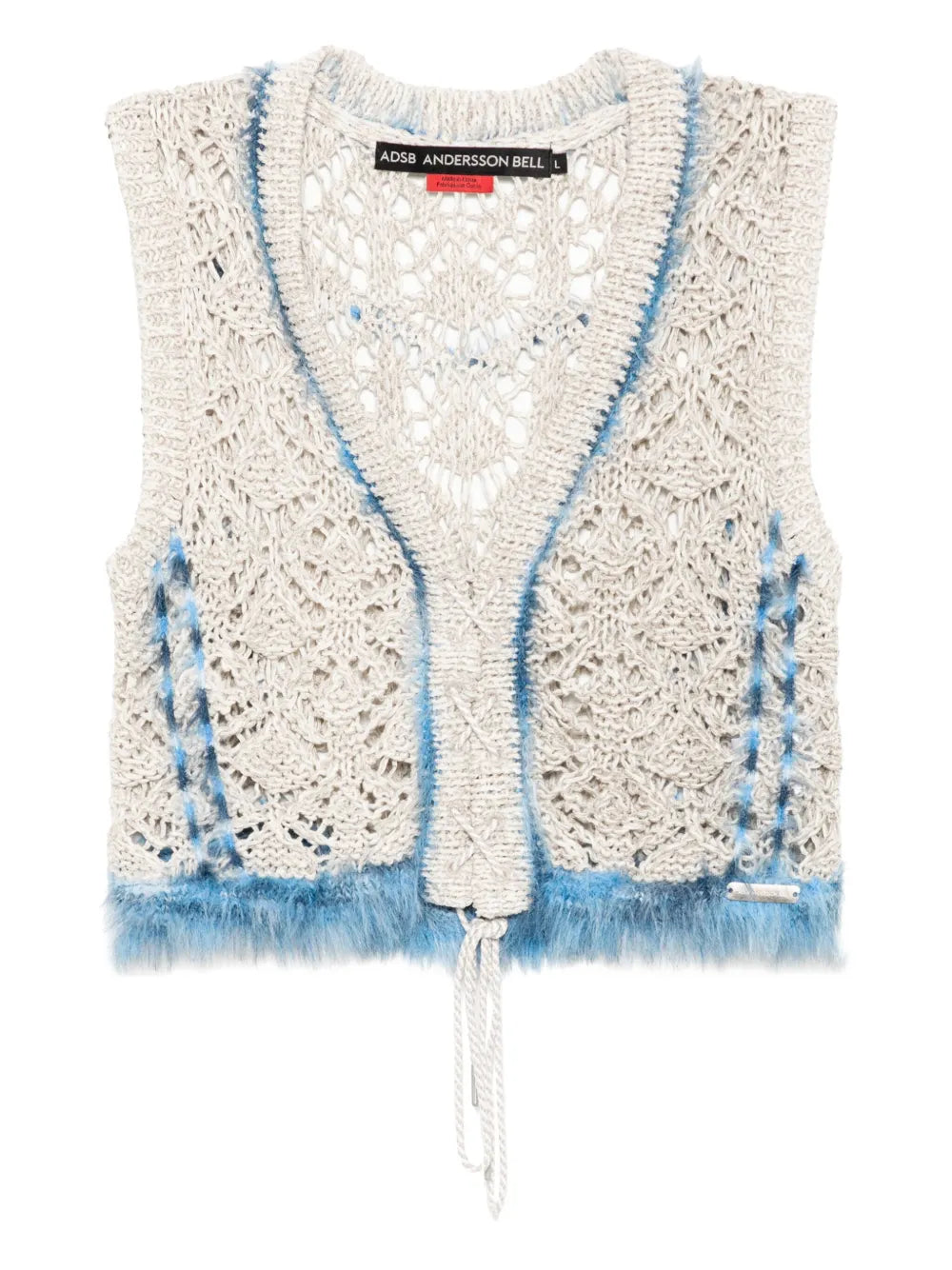 Western Lace-Up Knit Vest