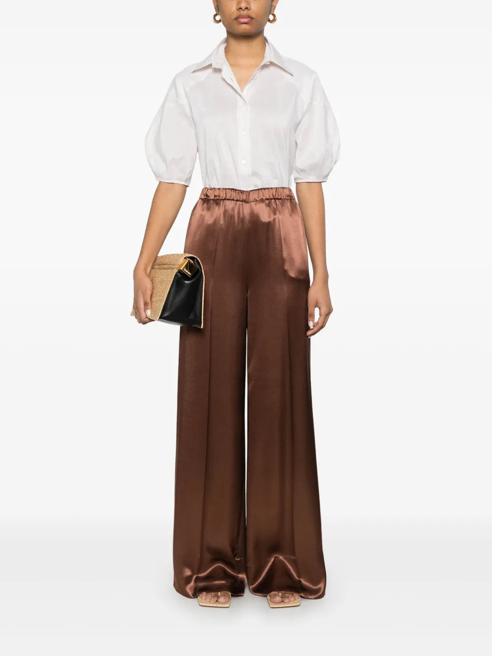 Satin Palazzo Pants