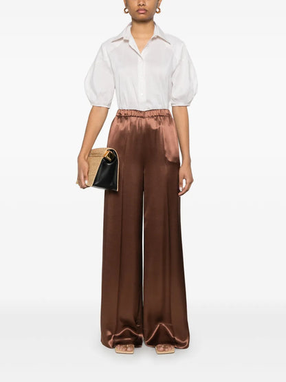Satin Palazzo Pants