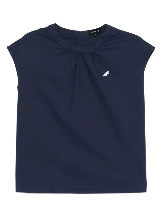 Dino Poplin Top