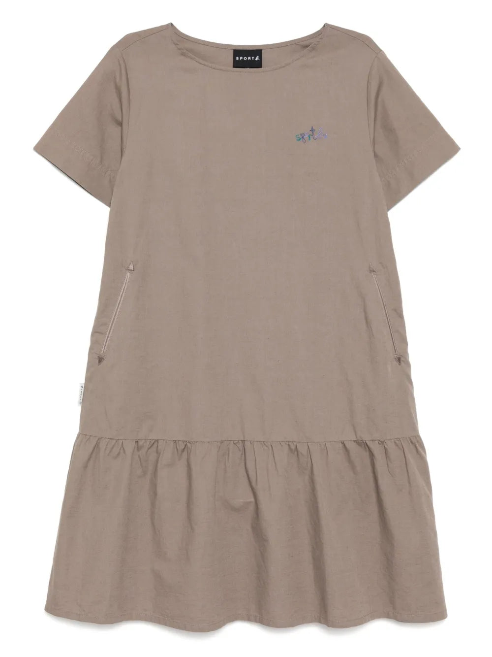 Embroidered-Logo Dress