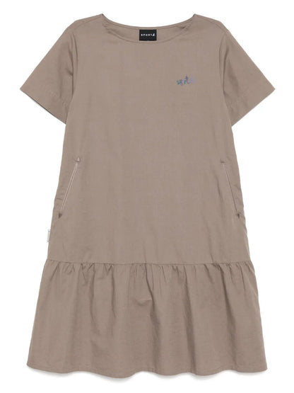 Embroidered-Logo Dress