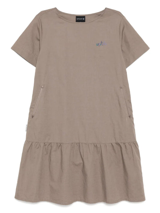 Embroidered-Logo Dress