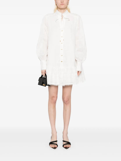 Cloud Embroidered Dress