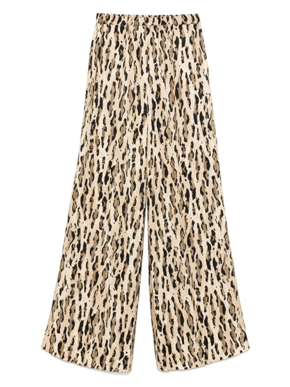 Animal-Print Palazzo Pants